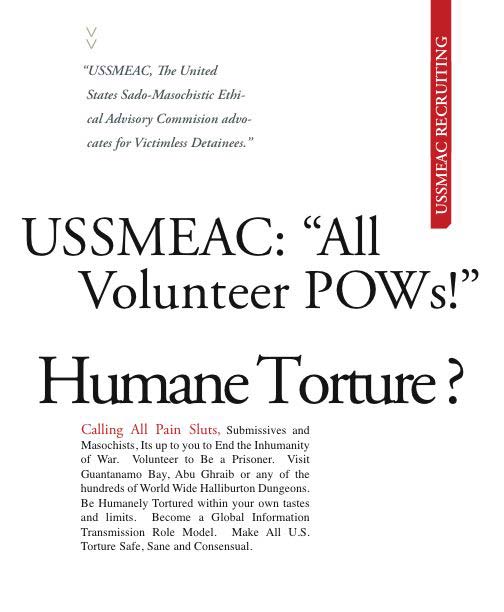 All Volunteer Submissive Army